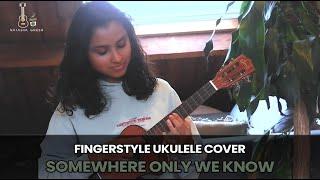 Somewhere Only We Know Ukulele Fingerstyle Cover | WITH TABS