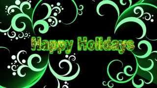 Background video animation Happy Holidays