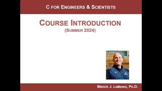 CSCI 109 - Course Introduction (Summer 2024)