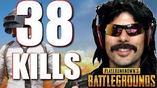DrDisRespect's "38 Klll-Game" on PUBG with Grimmmz and Anthony!