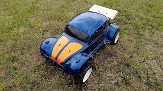 FG Marder Petrol RC Buggy LOVES Full Speed In a Football Field