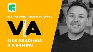 Font Design Easy Kerning and Side Bearings in Glyphs App Tutorial - How to Make a font
