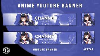 How To Make Anime Banner | Youtube Banner | PS Touch Tutorial | RG Tricks