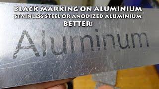 Black Marking on Aluminium Stainless Steel or Anodized Aluminium BETTER! Cermark