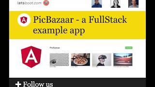 PicBazaar - a FullStack example app