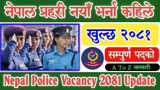 Nepal Police नयाँ Vacancy 2081 कहिले ? | Nepal Police Vacancy Update 2081 | Nepal Police जवान भर्ना