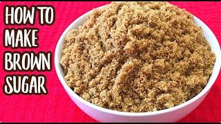 How to Make Homemade Brown Sugar ONLY 2 INGREDIENTS