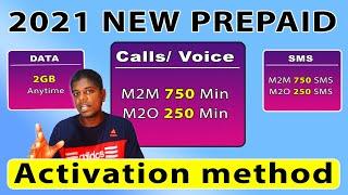 New  2021 Mobitel Prepaid any network M2O , 1000 Minutes Calls FREE sim