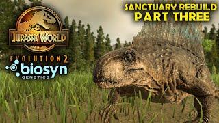 HOW TO BUILD A DIMETRODON CAVE! BioSyn Park Build Ep #3 | Jurassic World Evolution 2