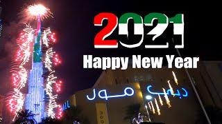 Dubai New Year 2021 Fireworks in Burj Khalifa | UAE 