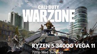 Call Of Duty Warzone Season 6 Plunder Gameplay | Ryzen 5 3400g Vega 11 Benchmark | 720p Med Settings