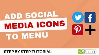 How To Add Social Media Icons To WordPress Menus