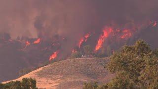 Raw video of the Lake Fire in Santa Barbara County on July 5, 2024