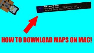 How to Download Minecraft Maps! | MINECRAFT MAC 1.16.1