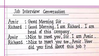 Interview Preparation || Interview conversation  between candidate and Interviewer