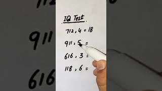 IQ test solve and comment answer | #shorts