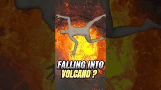 What Happens If You Fall into a Volcano? #shorts