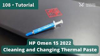 Speed Up Your  HP Omen 15 2022 Prevent Overheating With Dust Cleaning & New Thermal Paste