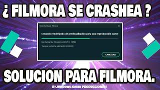 FILMORA X SE CRASHEA AL EDITAR - SOLUCION AL PROBLEMA DE QUE FILMORA SE CUELGA AL EDITAR. - 2024 HD