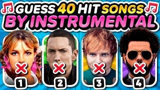 Guess the SONG by INSTRUMENTAL ️️ (40 Popular Hit Songs) | Music Quiz