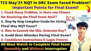 TCS May Final Exam Important Instructions| TCS May Exam Imp. Guidelines Avoid these Silly Mistakes