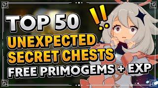 Genshin Impact Most Unexpected Secret Chests! Free Primogems EXP and Artifacts!