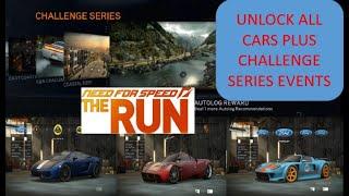 How To Unlock All Cars (Including limited) And Challenge Series in NFS : The Run