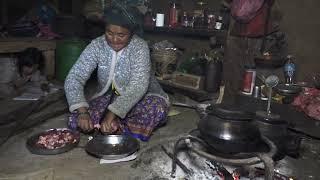 Myvillage official videos EP 12183 || Cooking technology of meat in village