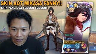 AKHIRNYA SKIN YANG GUA TUNGGU RILIS JUGA!! REVIEW SKIN AOT MIKASA FANNY!!!