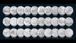 All the Olympic 50p coins...in 30 seconds