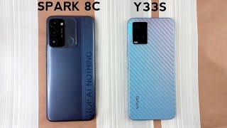 Tecno Spark 8C Vs Vivo Y33s | SPEED TEST