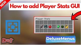 How To Setup Player Stats GUI using Deluxe Menus plugin | Minecraft SMP CUSTOM GUI Tutorial