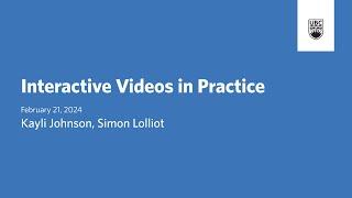 Interactive Videos in Practice