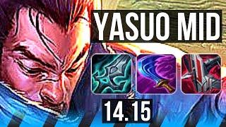 YASUO vs TALIYAH (MID) | 7k comeback, 38k DMG, 1000+ games | VN Grandmaster | 14.15