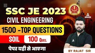 SSC JE Civil Engineering | TOP 1500  Questions | Soil (100 Ques.) | By Rajat Sir