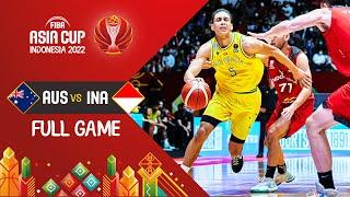 Australia  - Indonesia  | Basketball Full Game - #FIBAASIACUP 2022