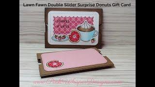 Lawn Fawn Double Slider Surprise Donuts Gift Card
