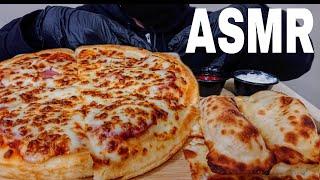 ASMR Cheesy Pepperoni Pizza with Cheese Puffs | Mukbang | Maskman ASMR