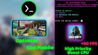 FIX LAG OF COD MOBILE 60FPS| FIX FPS DROPS With Termux No Root