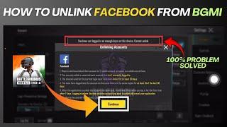 How To Unlink Facebook From BGMI | You Have Not Logged In On Enough Days On This Device | Fix PUBG