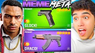 the GLOCK and DRACO MEME Meta loadout on Warzone Rebirth Island