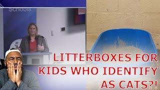 Parent Claims School Put Litterboxes In Bathroom For Kids Who Identify As Cats!