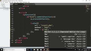 Jquery ajax insert using php & mysql (Basic)