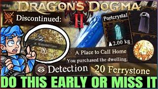 Dragon's Dogma 2 - 16 MISSABLE Things You Need to Do Early - OP Items, House, Portcrystals & More!