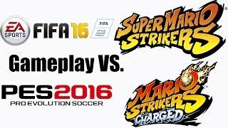 FIFA and PES vs. the Mario Strikers series - Gameplay Comparison