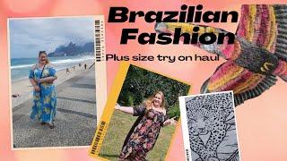 Plus size try on haul of clothes from Brazil