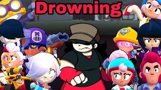 Drowning But Every Turn Differen Characters Brawler sing it  (Fnf x Brawl stars )