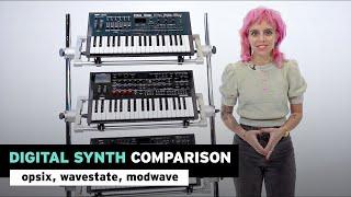 Digital Synth Comparison - opsix, wavestate, modwave