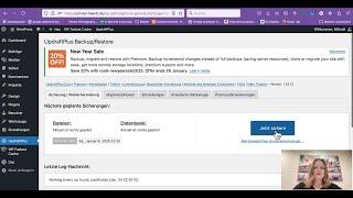 BackUp anlegen mit UpdraftPlus