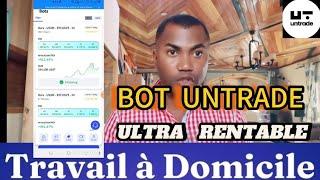 BOT UNTRADE : voici comment gagner de l'argent facilement avec BINANCE sans perdre son capital 